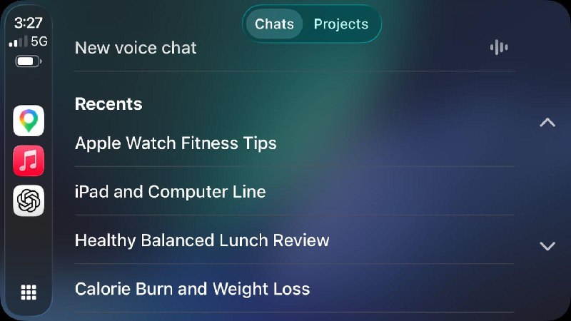 iOS 26.4支持在CarPlay仪表盘上访问ChatGPTApple 在 iOS 26.4 中开始允许第三方语音对话应用接入 CarPlay，但这些应用必须实现相应功能并向 Apple 申请特殊权限